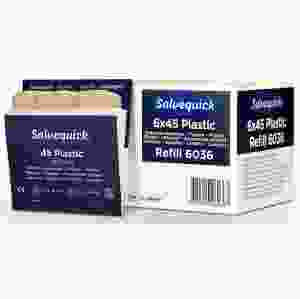 Plåster SALVEQUICK refill plast, 6 x 45 st