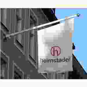 Tryckt flagga för fasadflaggstång