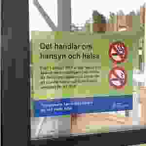 Plastskylt, A3, med tryck