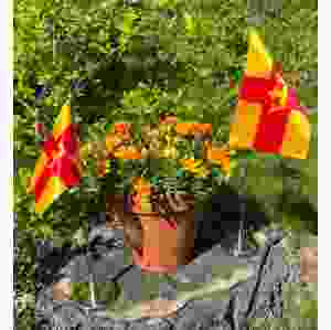 Bordsflagga Svenska kyrkan 16x11 cm